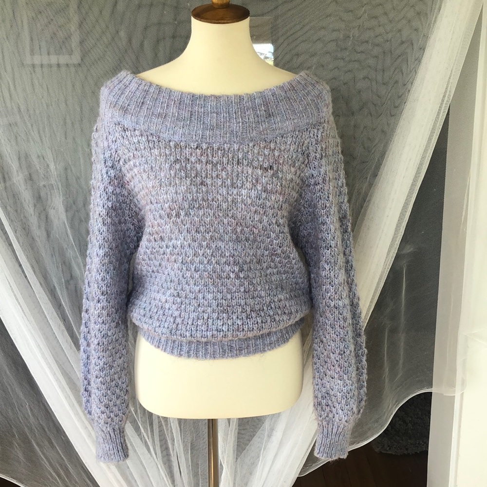 Vintage Off The Shoulder Sweater
